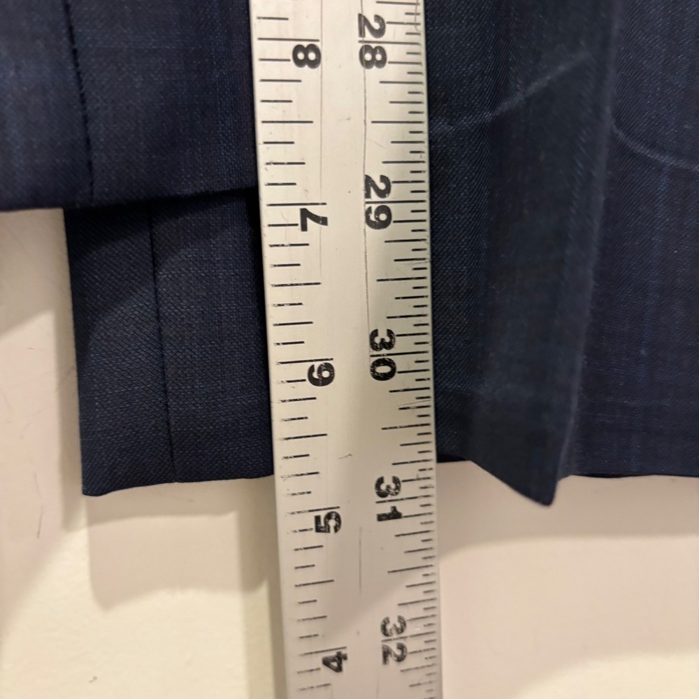 Venicio Dalton Mens Navy Blue Super 120S Pure Wool 2-Piece Suit 38/32S MS2N - Picture 12 of 12
